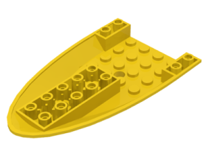 Náhradní Dílky - Použité / Letadlové díly / Trup letadla předek zakřivený dole 6 × 10 se 3 otvory