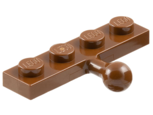 Placaté upravené 1 × 4 s koulí