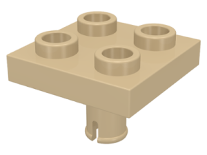 Placaté upravené 2 × 2 se spodním nopem