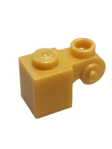 Lego Brick upravené 1 × 1 se zakroucením perleťově zlatá (20310)