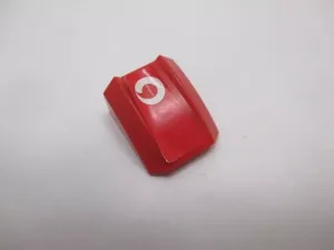 Lego Sklon zakřivený 2 × 2 s okraji s potiskem červená (30602)