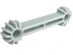 Lego Technic Rameno 1 × 7 s ozubenými koly 9 zubů světle šedá (41666)