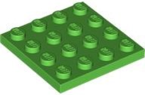 Lego Deska 4 × 4 jasně zelená (3031)