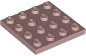 Lego Deska 4 × 4 písečná červená (3031)