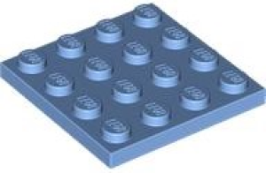 Lego Deska 4 × 4 středně modrá (3031)